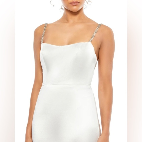 Ieena by Mac Duggal 12428 size 8 white formal dress - Picture 3 of 8